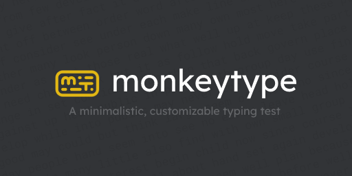 Monkeytype 网站封面
